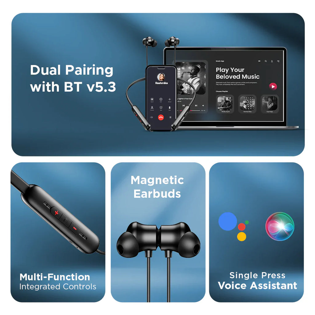 boAt Rockerz Summit Wireless Neckband – Ncap accessories