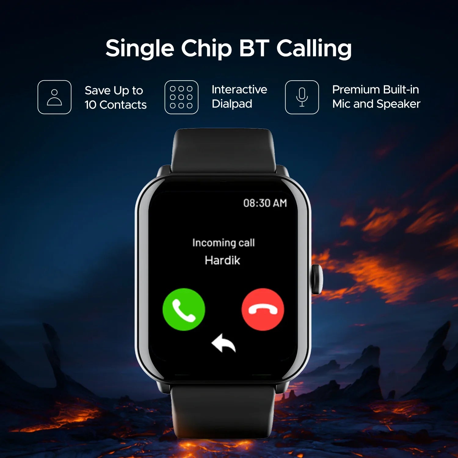 boAt Wave Fury Bluetooth Calling Smartwatch - Ncap accessories