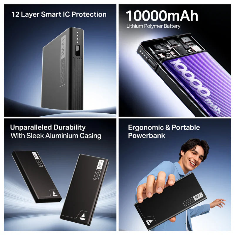 boAt EnergyShroom PB300 10000 mAh Power Bank - Ncap accessories