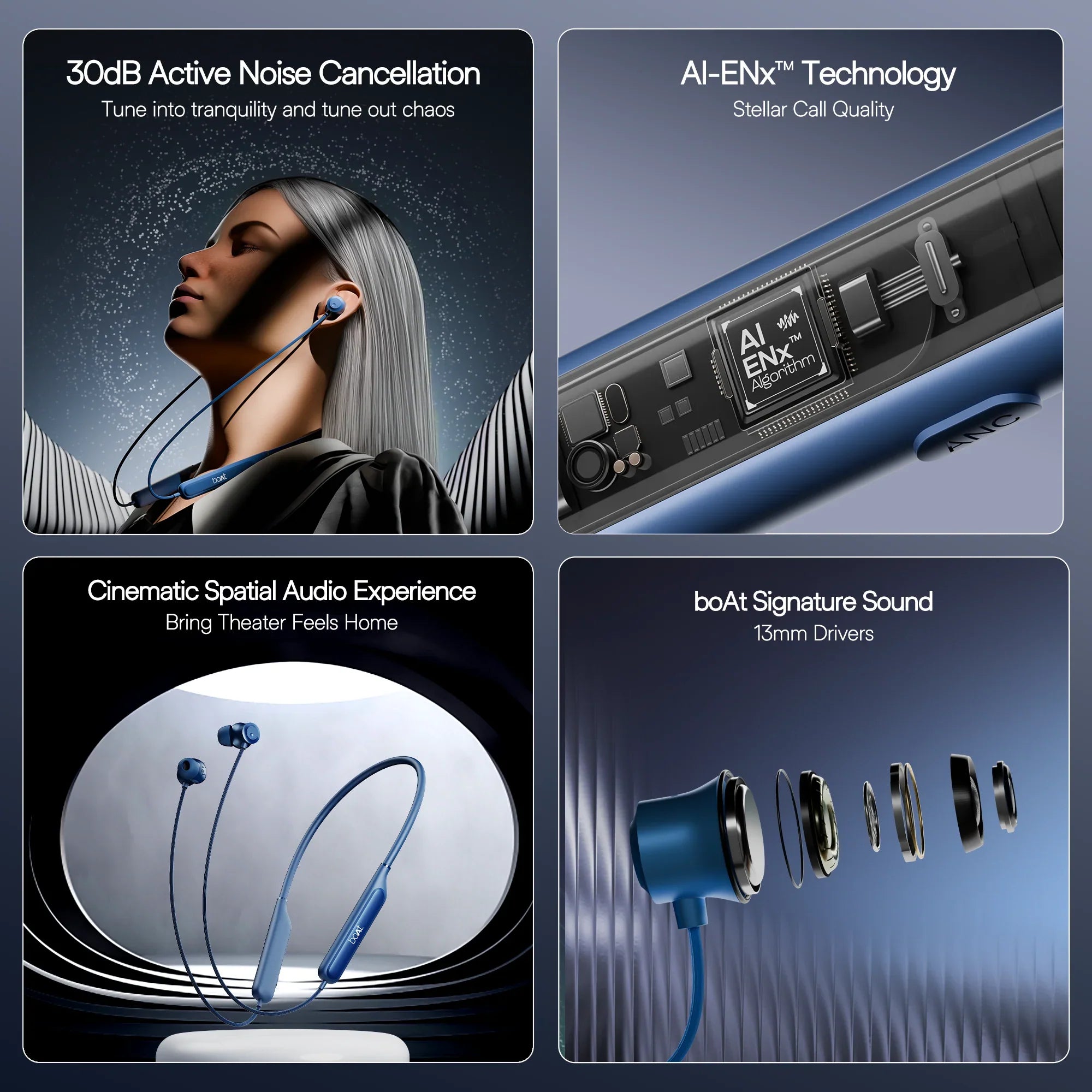 boAt Rockerz 210 ANC Wireless Neckband - Ncap accessories