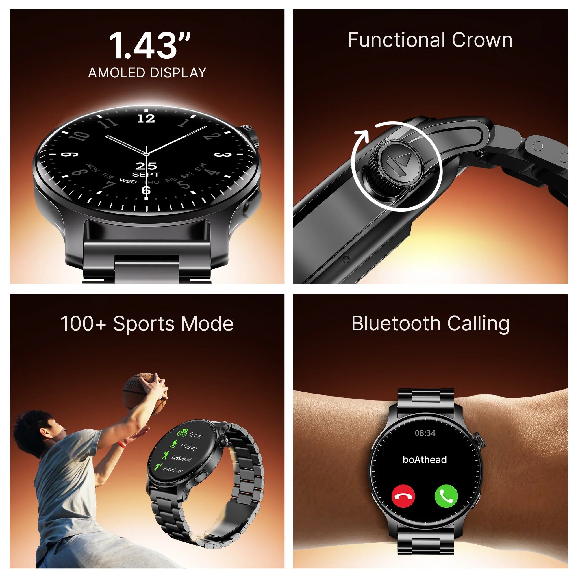 boAt Wave Fury Bluetooth Calling Smartwatch - Ncap accessories