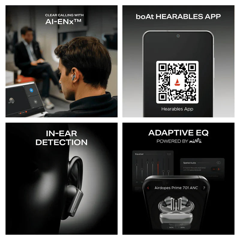 boAt Airdopes Prime 701 ANC - Ncap accessories