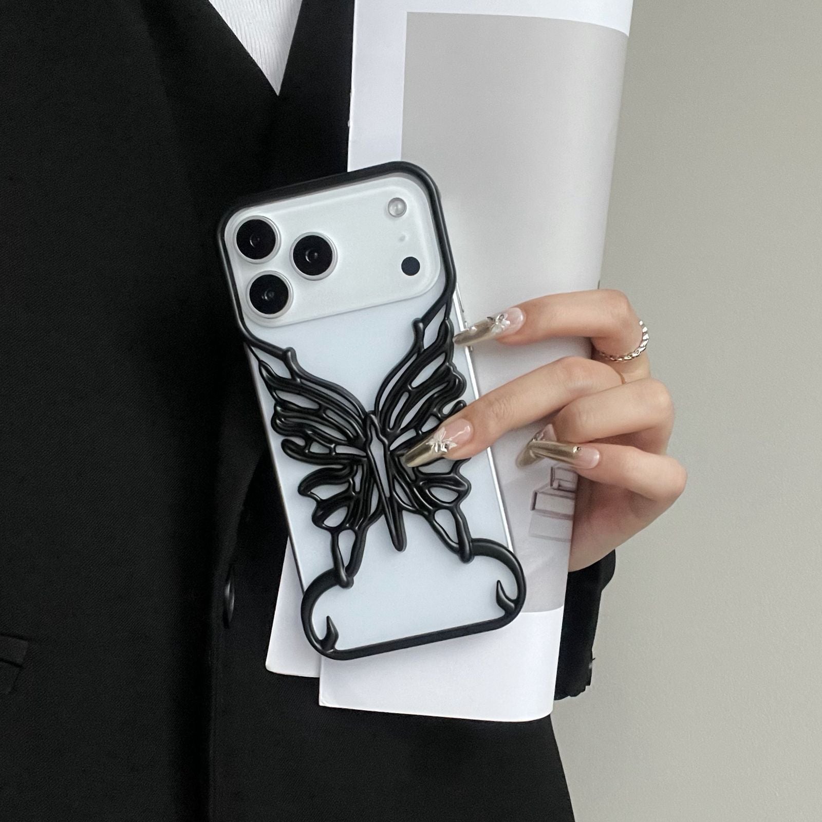 3D Butterfly Luxury Phone Case for iPhone 17 / 17 Air / 17 Pro / 17 Pro Max