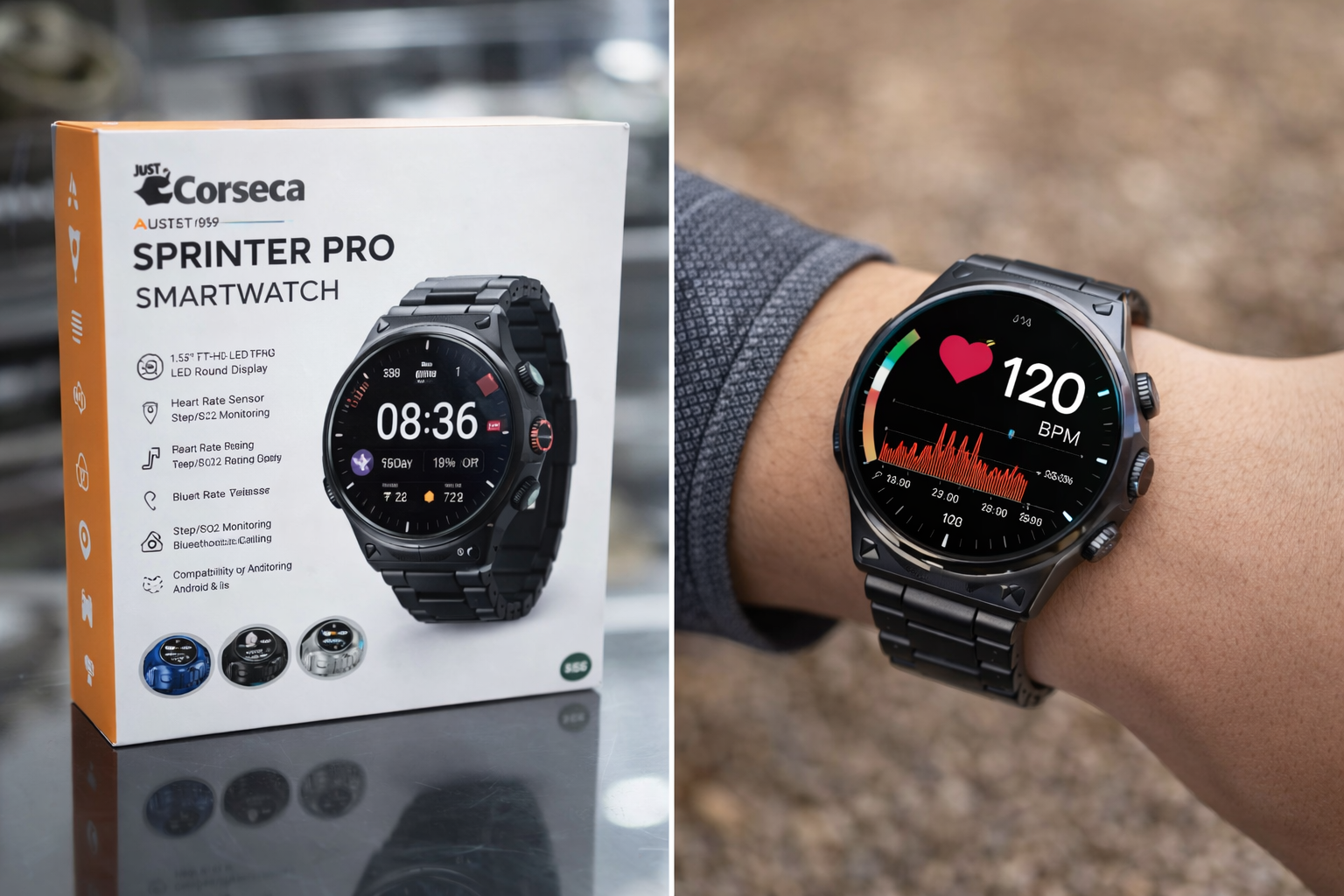Just Corseca Sprinter Pro Smartwatch – Ncap accessories