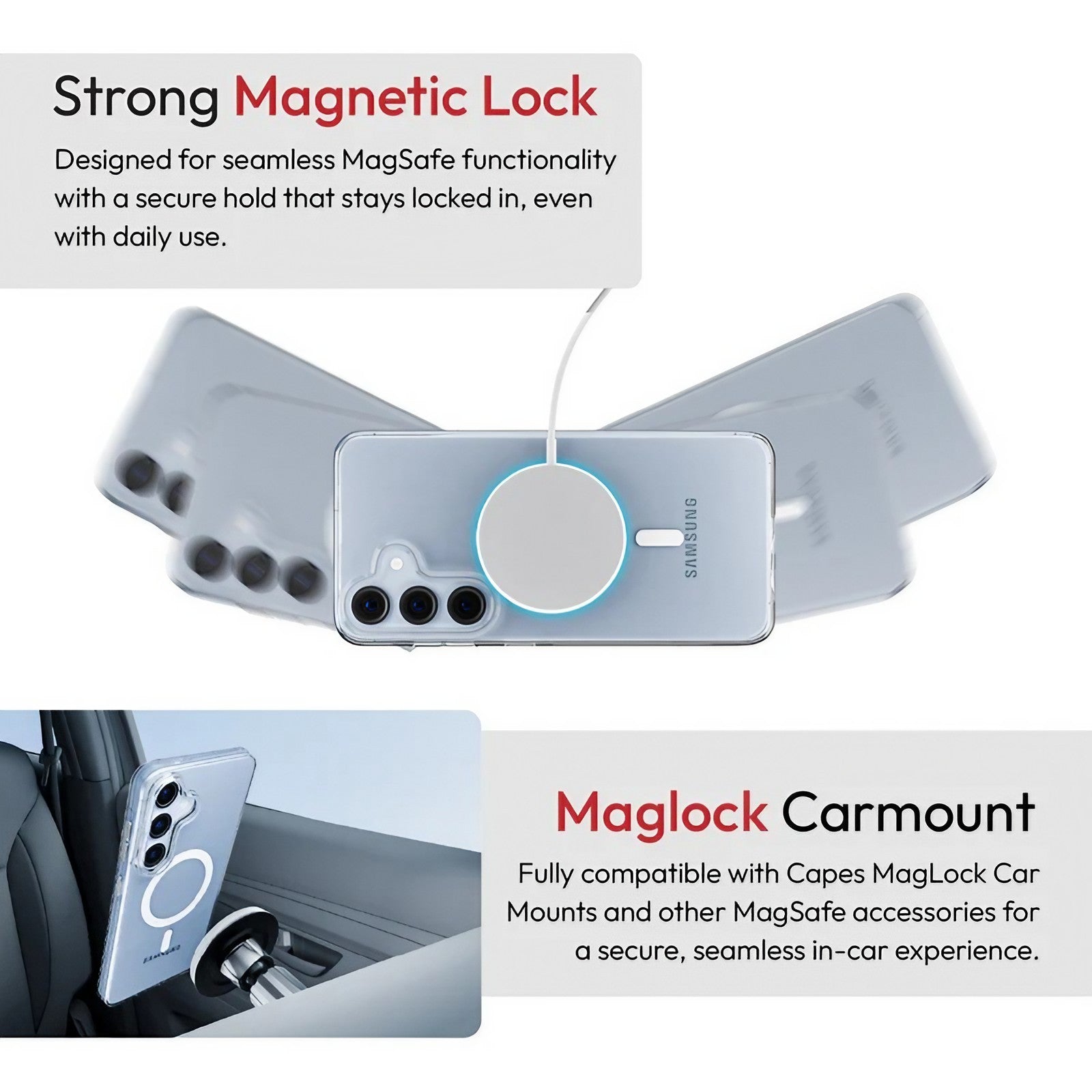 Samsung Galaxy S25 Ultra Clear Armour MagSafe Case | NCAP Accessories